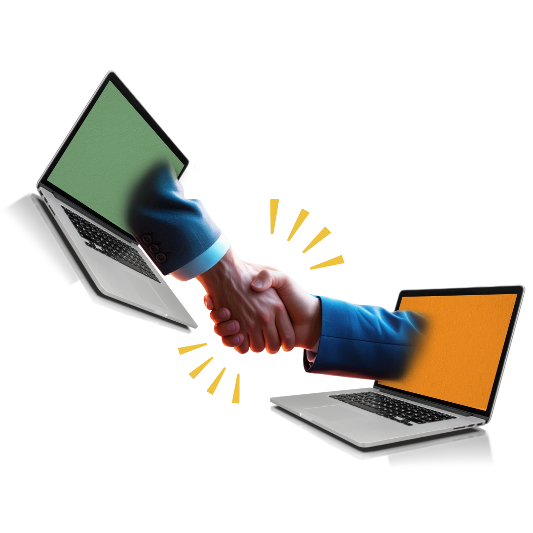 Virtual collaboration for WhatsApp API services showing seamless online business integration